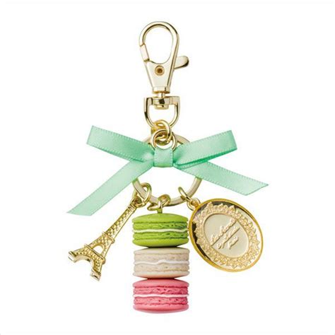 marron laduree charm keychain.